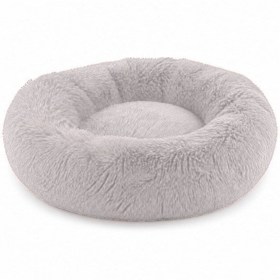 Donut calming bed white